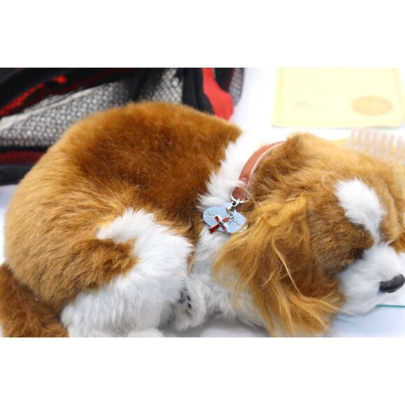 Perfect Petzzz Cavalier King Charles Plush Dog Realistic Sleeping Pet Companion - Picture 6 of 6